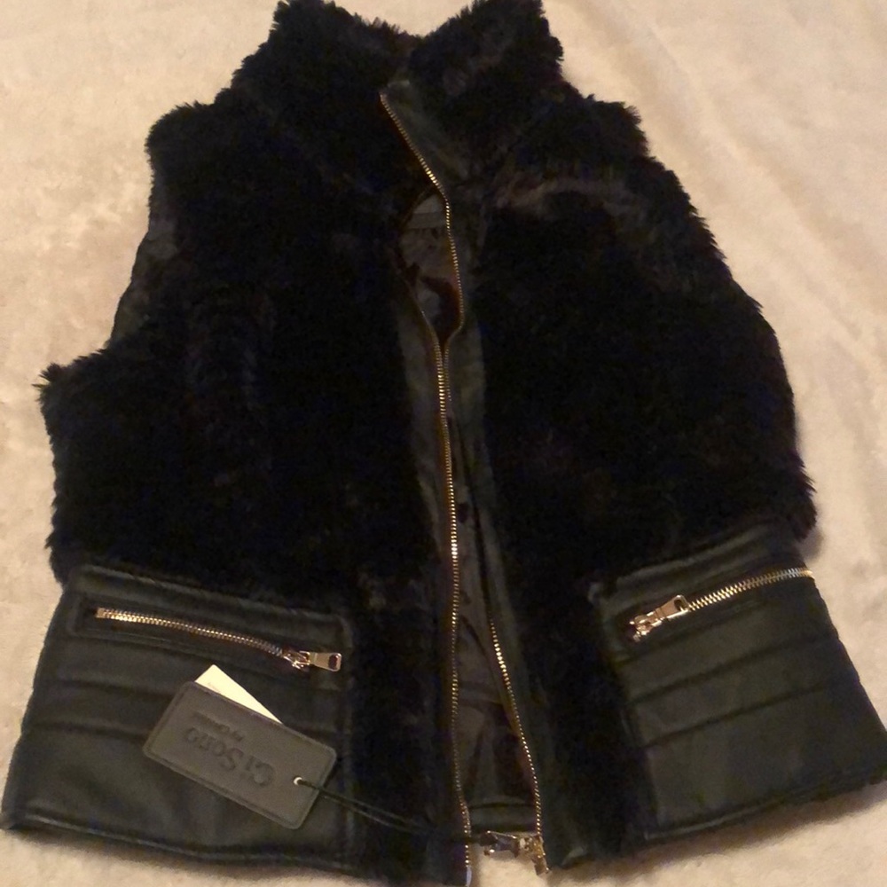 Faux fur vest